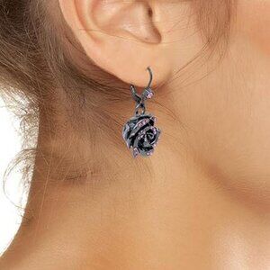 Betsey Johnson Rose Drop Earrings